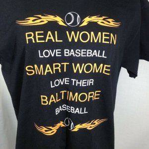 Baltimore Orioles Smart Women Love Baseball Tshirt